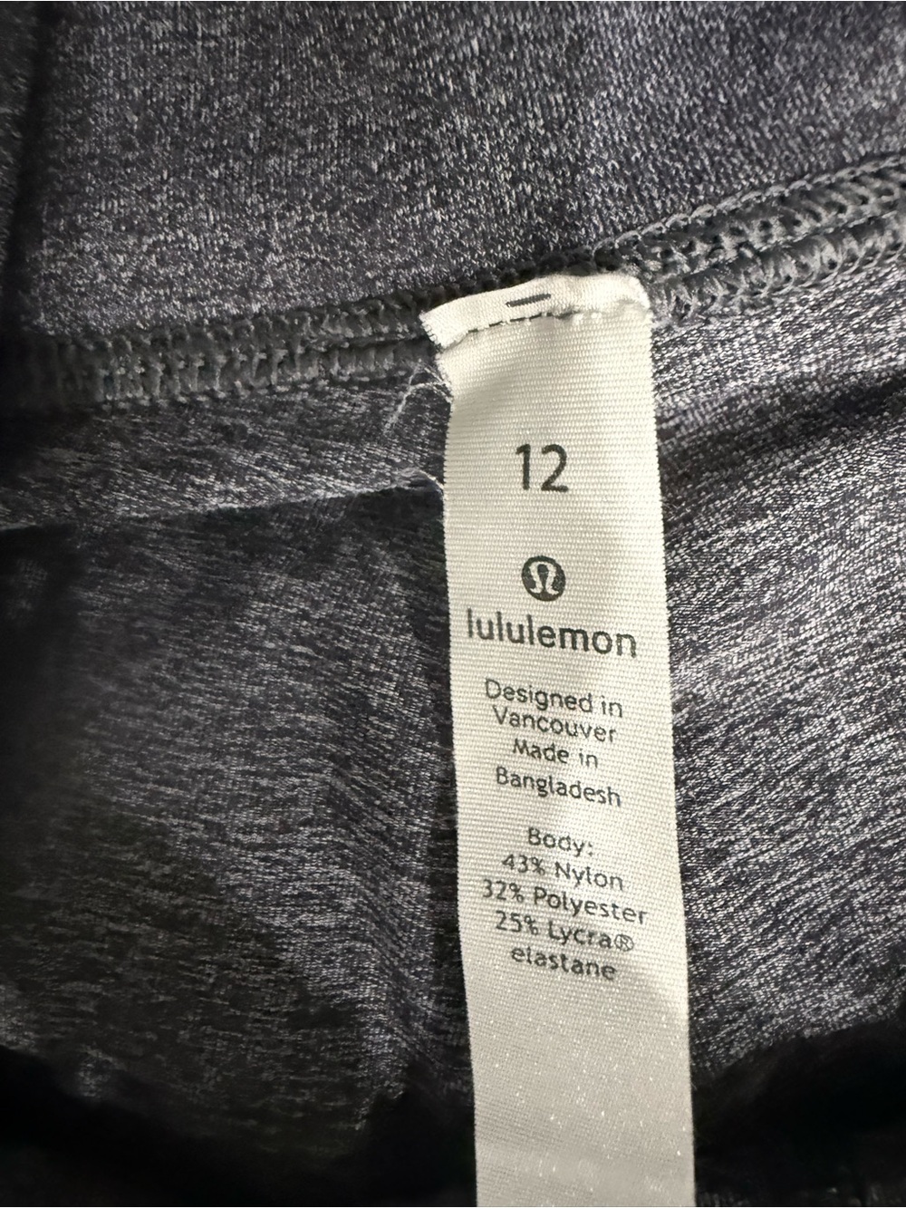 Lululemon woman Heather Gray Performance Pants - Size 12